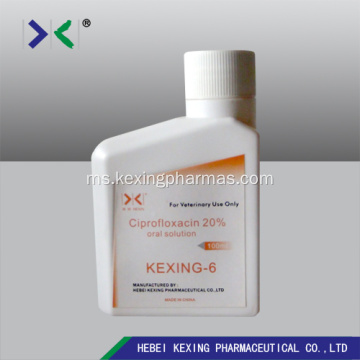 Penyelesaian lisan Ciprofloxacin 10%